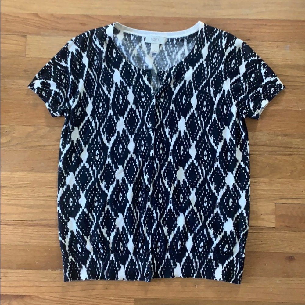 Loft Short Sleeve Cardigan
